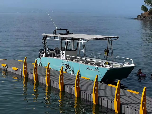 Bateau de pêche à cabine à grande vitesse en aluminium de 11 m