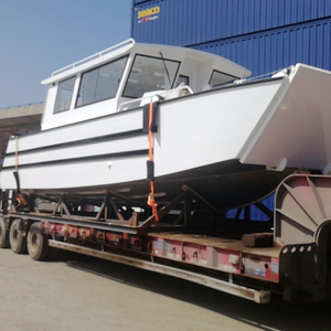 Bateau en aluminium de bateau de débarquement de 9m transportant le bateau de débarquement de ferry de bateau de cargaison de 5 tonnes avec la cabine pour des ventes