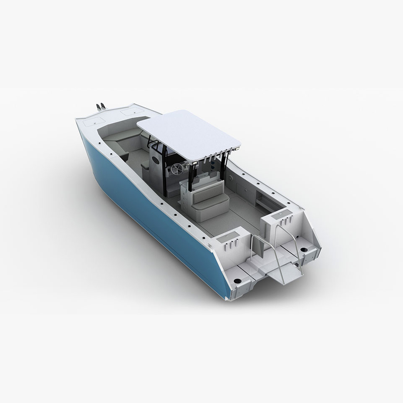 Console centrale du catamaran de 7,9 m