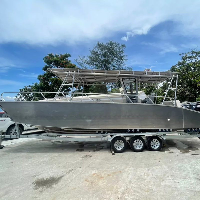 Bateau de cargaison en aluminium de péniche de débarquement de 26 pieds, bateau de débarquement en aluminium Bateaux de cargaison en aluminium de péniche de débarquement de 7,9 m à vendre