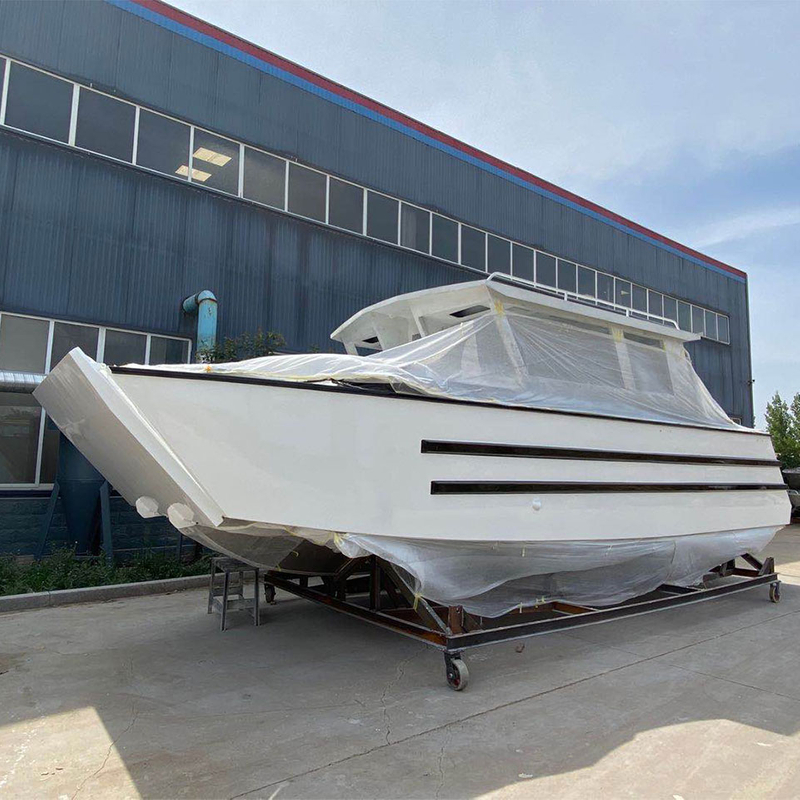 Bateau en aluminium de bateau de débarquement de 9m transportant le bateau de débarquement de ferry de bateau de cargaison de 5 tonnes avec la cabine pour des ventes