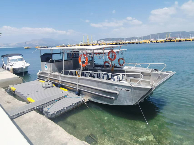 Bateau de navire de fret de passager de péniche de débarquement en aluminium de 10 mètres