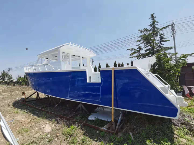 Bateau de pêche à vendre, coque en V profond à grande vitesse, cabine de croisière en aluminium de 11m, Allsealion, Yacht de Sport hors-bord