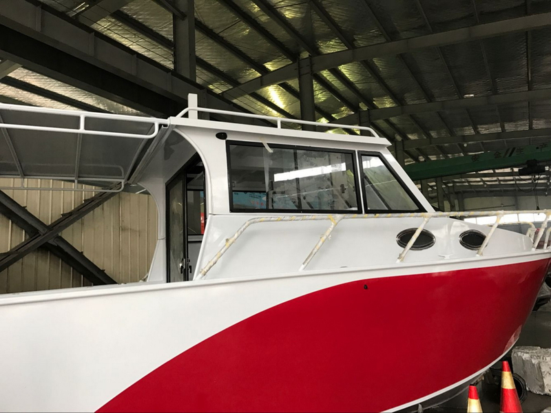 bateau en aluminium de luxe de yachts confortables de style de vie de 9m pour la pêche et les loisirs