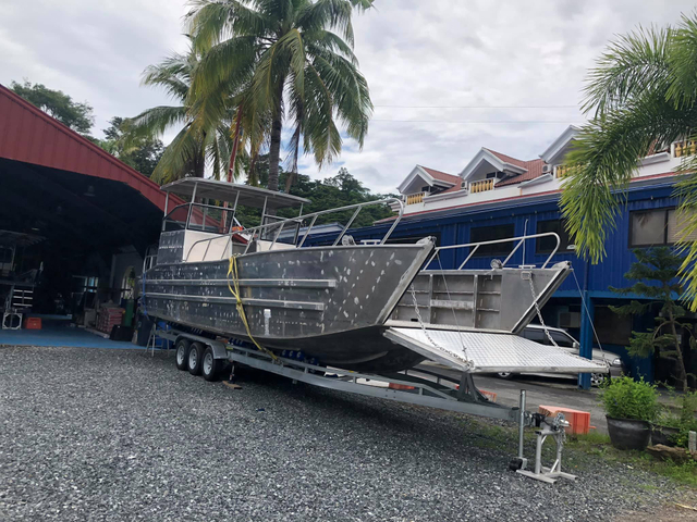 Le CE a certifié le cargo en aluminium de bateau de péniche de débarquement de 10m pour 25 passagers et 5 tonnes de chargement