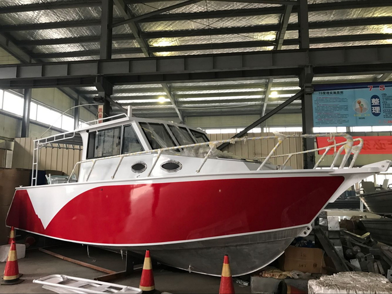 bateau en aluminium de luxe de yachts confortables de style de vie de 9m pour la pêche et les loisirs