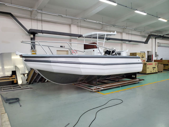 Bateau de pêche en aluminium à console centrale Easy Craft de 6,25 m à vendre avec ponton