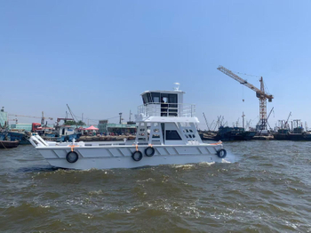 Bateaux en aluminium standard australiens à vendre péniche de débarquement d'eau de mer entièrement soudée de 12 m