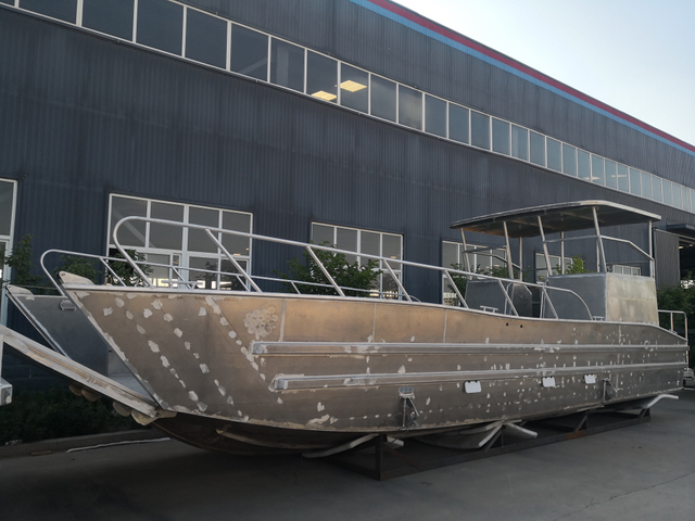 Bateaux en aluminium à vendre 11m 36ft péniche de débarquement d'eau de mer entièrement soudée