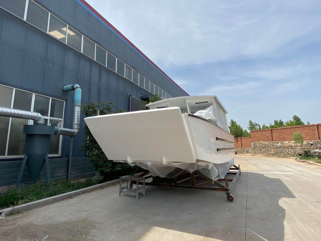 Sea King – coque en V profond de 9.6m/32 pieds, certificat CE, moteur hors-bord, cabine de Sport, Yacht de pêche en aluminium à bas prix