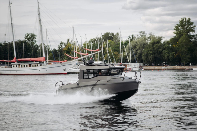 Bateau en aluminium Bladecraft 8,4 m pour les patrouilles sportives de pêche